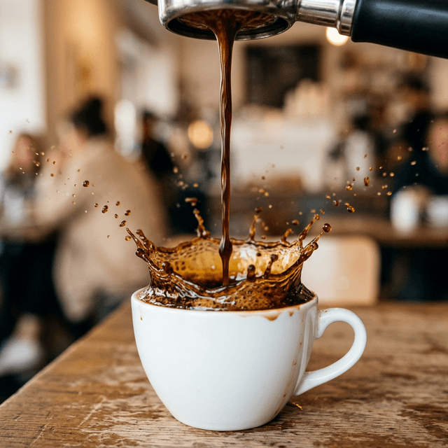 Café sirviéndose